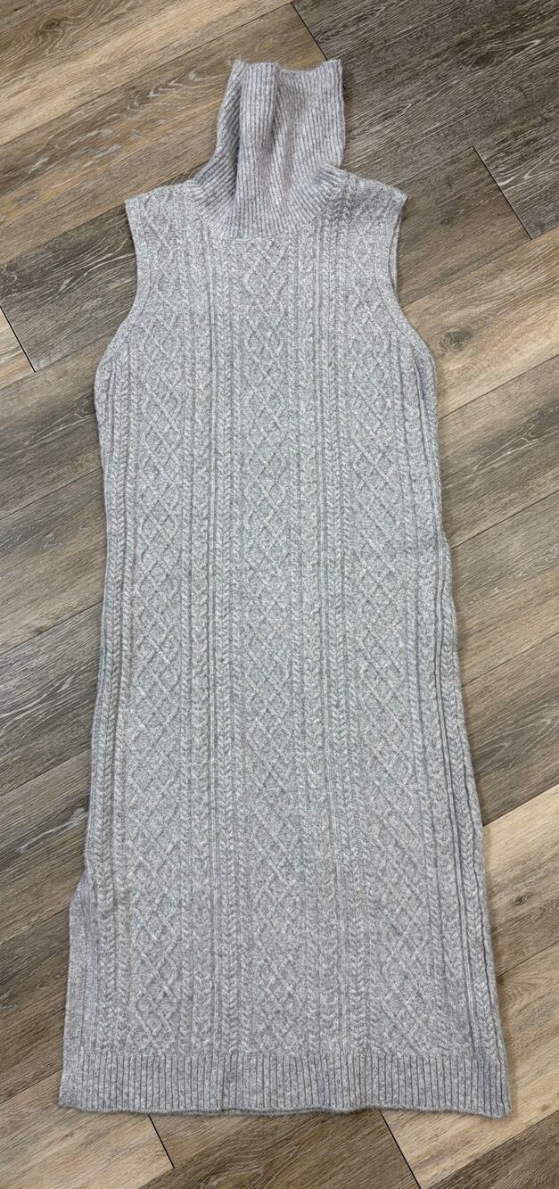 House of Harlow 1960 Gray Sweater Dress Turtleneck Size Large